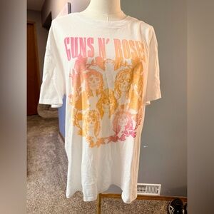 Guns N’ Roses Graphic Tee | Pink Orange Fade | Size L